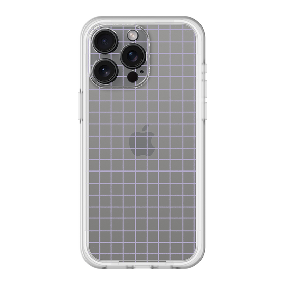 スリムプロテクションプレミアムケース［ オリジナル - 推し色チェック - パープル ］