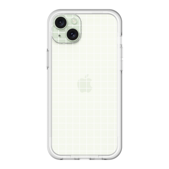 スリムプロテクションプレミアムケース［ オリジナル - 推し色チェック - ホワイト ］