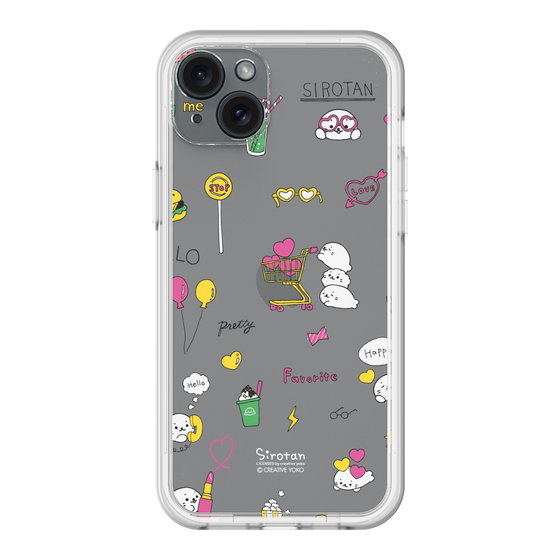 スリムプロテクションプレミアムケース［ しろたん - ポップ ］