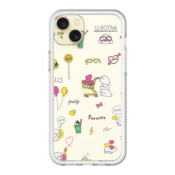 スリムプロテクションプレミアムケース［ しろたん - ポップ ］