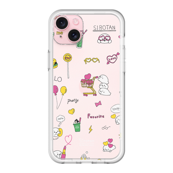 スリムプロテクションプレミアムケース［ しろたん - ポップ ］
