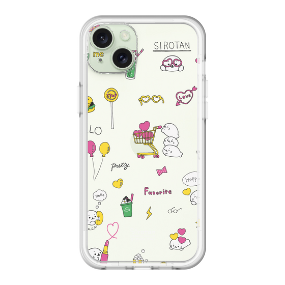スリムプロテクションプレミアムケース［ しろたん - ポップ ］