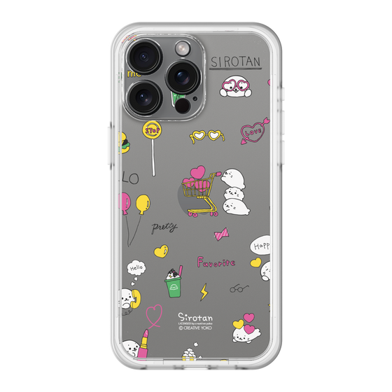 スリムプロテクションプレミアムケース［ しろたん - ポップ ］