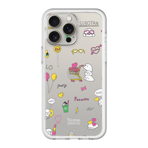 スリムプロテクションプレミアムケース［ しろたん - ポップ ］