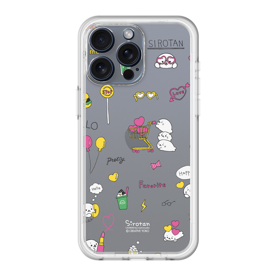 スリムプロテクションプレミアムケース［ しろたん - ポップ ］