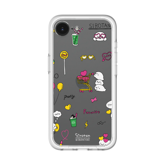 スリムプロテクションプレミアムケース［ しろたん - ポップ ］