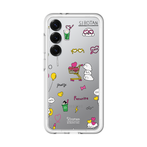 スリムプロテクションプレミアムケース［ しろたん - ポップ ］