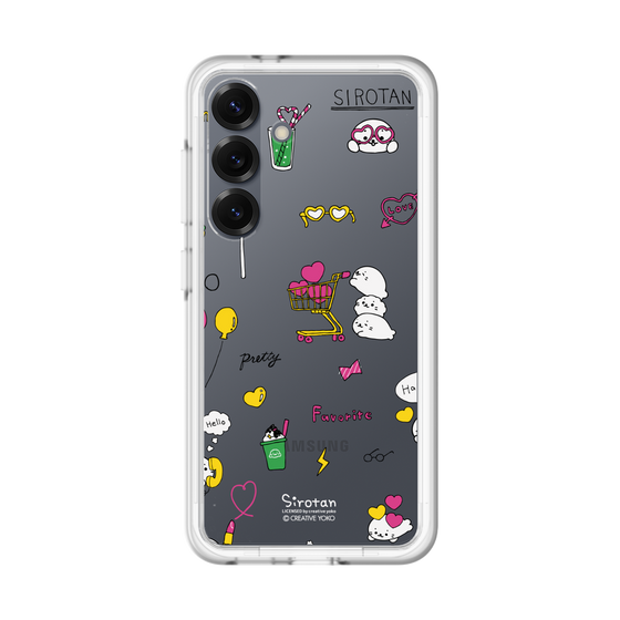 スリムプロテクションプレミアムケース［ しろたん - ポップ ］
