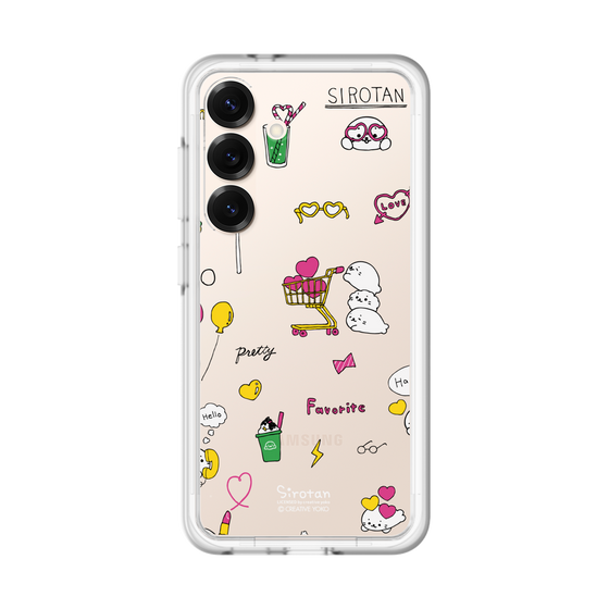 スリムプロテクションプレミアムケース［ しろたん - ポップ ］