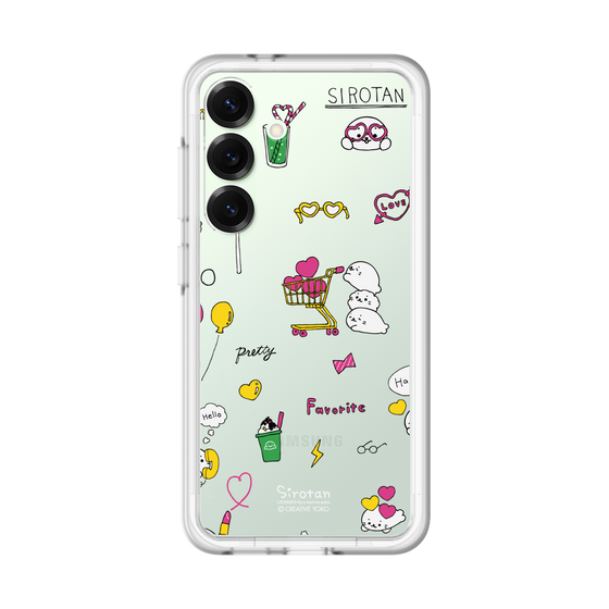 スリムプロテクションプレミアムケース［ しろたん - ポップ ］