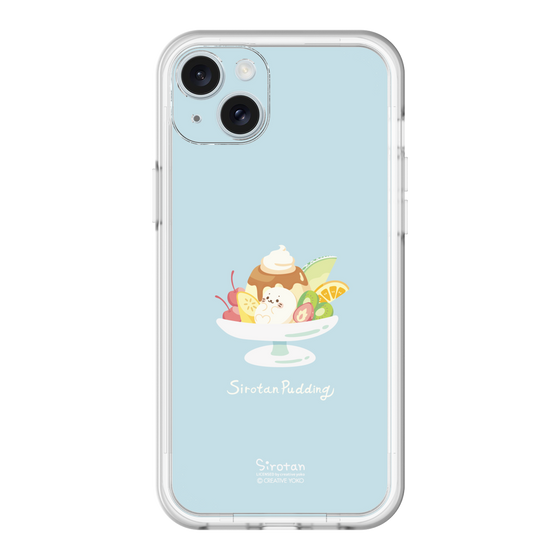 スリムプロテクションプレミアムケース［ しろたん - プリンアラモード ］