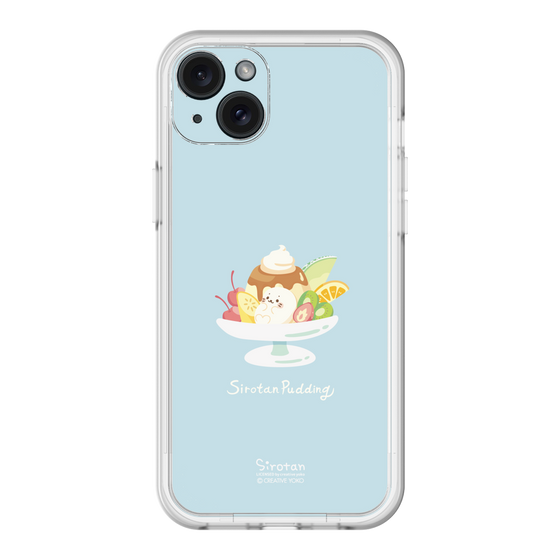 スリムプロテクションプレミアムケース［ しろたん - プリンアラモード ］
