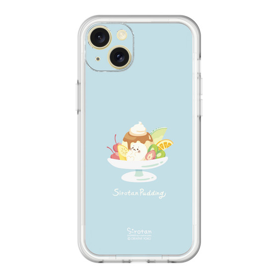 スリムプロテクションプレミアムケース［ しろたん - プリンアラモード ］
