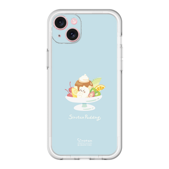 スリムプロテクションプレミアムケース［ しろたん - プリンアラモード ］