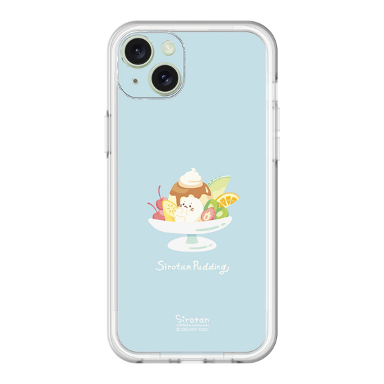 スリムプロテクションプレミアムケース［ しろたん - プリンアラモード ］