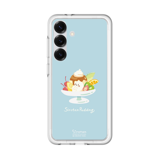 スリムプロテクションプレミアムケース［ しろたん - プリンアラモード ］