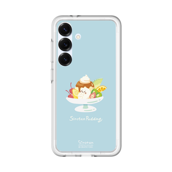 スリムプロテクションプレミアムケース［ しろたん - プリンアラモード ］
