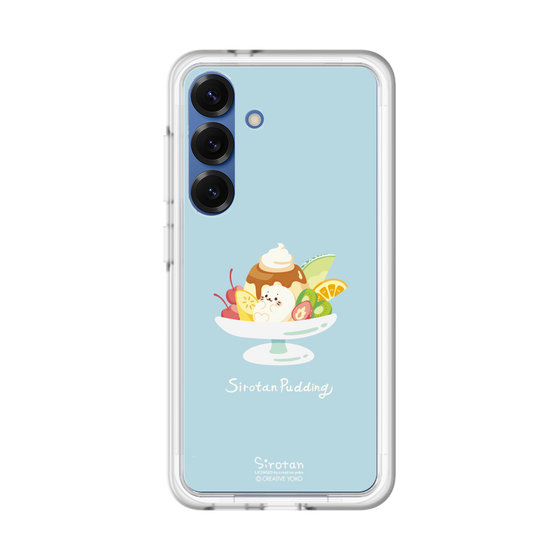 スリムプロテクションプレミアムケース［ しろたん - プリンアラモード ］