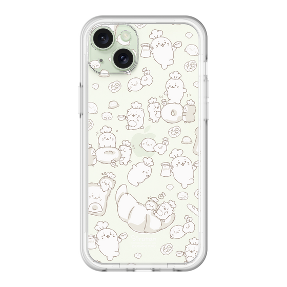 スリムプロテクションプレミアムケース［ しろたん - もぐもぐパン ］