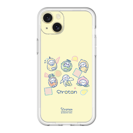 スリムプロテクションプレミアムケース［ しろたん - フルーツポップ ］