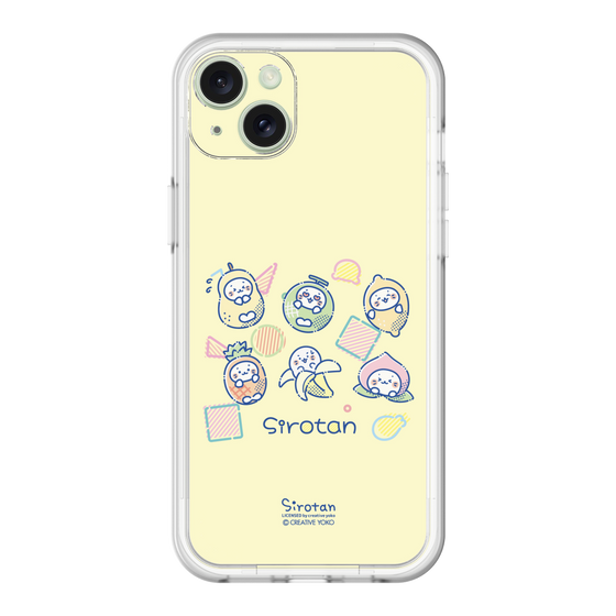 スリムプロテクションプレミアムケース［ しろたん - フルーツポップ ］