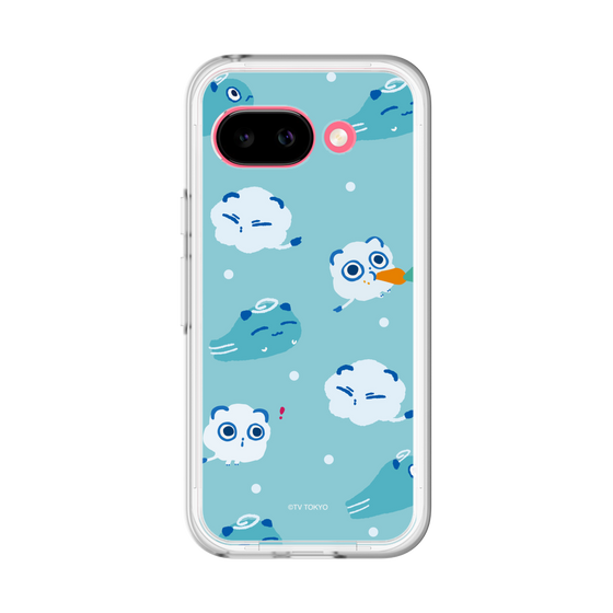 スリムプロテクションプレミアムケース［ シナぷしゅ - そらのライオンとかぜちゃん - 総柄 ］