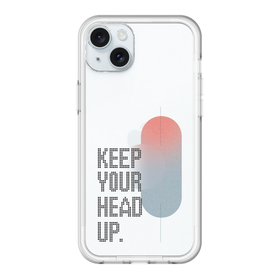 スリムプロテクションプレミアムケース［ オリジナル - ドットオーバーレイ - KEEP YOUR HEAD UP/A ］