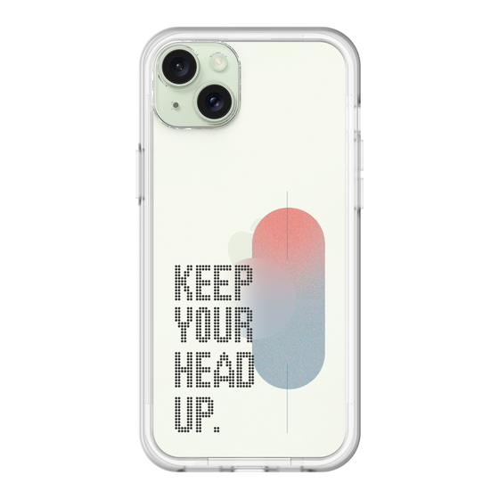 スリムプロテクションプレミアムケース［ オリジナル - ドットオーバーレイ - KEEP YOUR HEAD UP/A ］