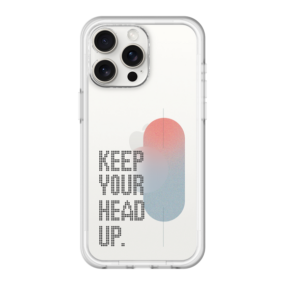 スリムプロテクションプレミアムケース［ オリジナル - ドットオーバーレイ - KEEP YOUR HEAD UP/A ］