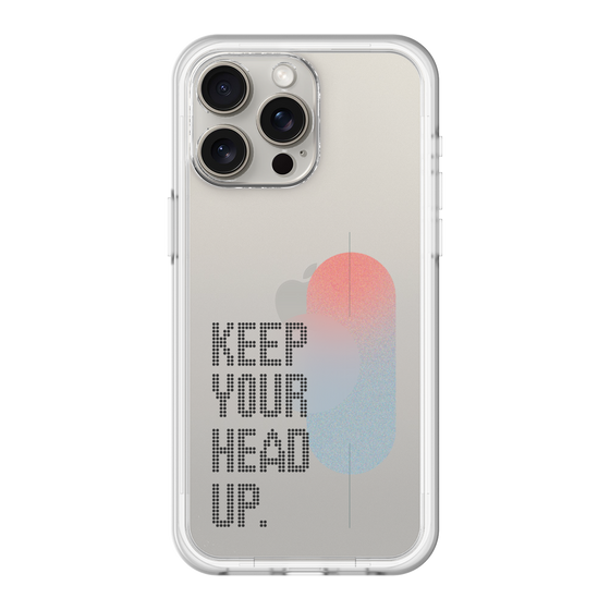 スリムプロテクションプレミアムケース［ オリジナル - ドットオーバーレイ - KEEP YOUR HEAD UP/A ］