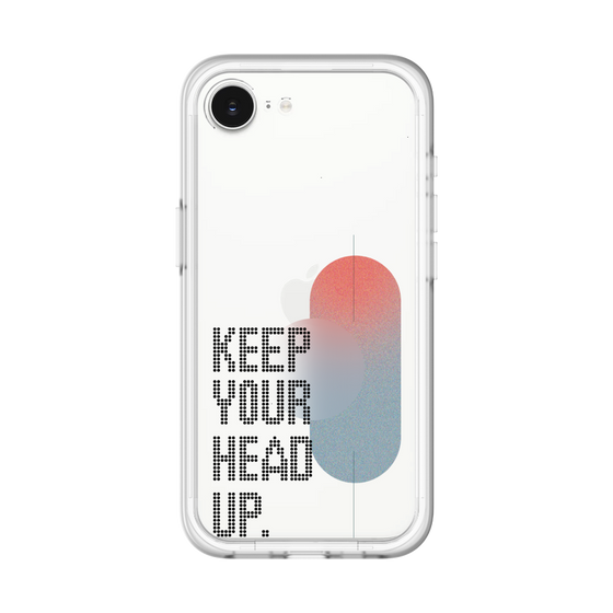 スリムプロテクションプレミアムケース［ オリジナル - ドットオーバーレイ - KEEP YOUR HEAD UP/A ］