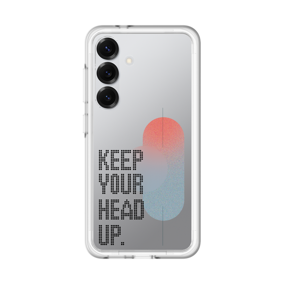 スリムプロテクションプレミアムケース［ オリジナル - ドットオーバーレイ - KEEP YOUR HEAD UP/A ］