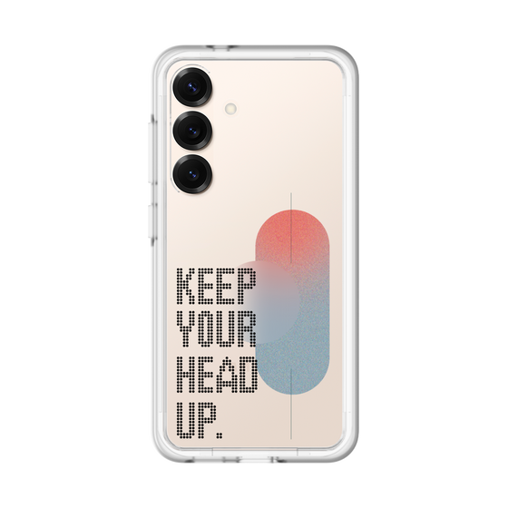 スリムプロテクションプレミアムケース［ オリジナル - ドットオーバーレイ - KEEP YOUR HEAD UP/A ］