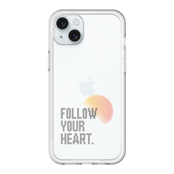 スリムプロテクションプレミアムケース［ オリジナル - ドットオーバーレイ - FOLLOW YOUR HEART/A ］