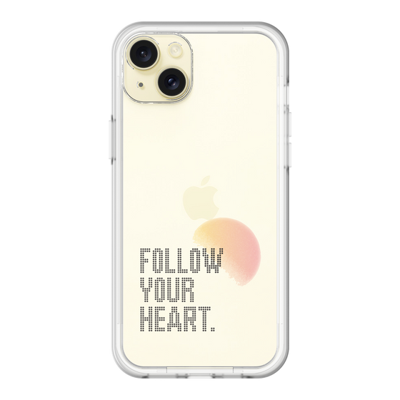 スリムプロテクションプレミアムケース［ オリジナル - ドットオーバーレイ - FOLLOW YOUR HEART/A ］