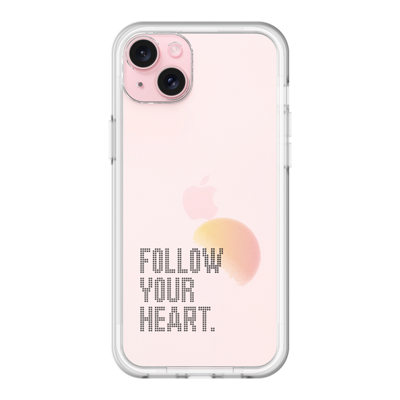 スリムプロテクションプレミアムケース［ オリジナル - ドットオーバーレイ - FOLLOW YOUR HEART/A ］