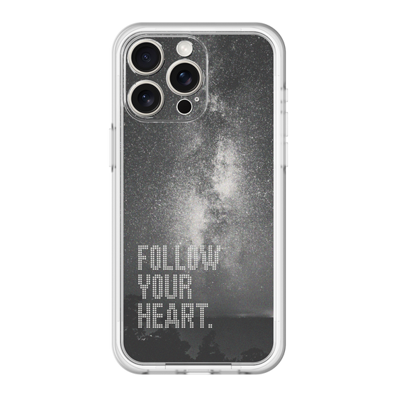スリムプロテクションプレミアムケース［ オリジナル - ドットオーバーレイ - FOLLOW YOUR HEART/C ］