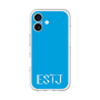 スリムプロテクションプレミアムケース［ オリジナル - ESTJ 幹部 - アルファベット - ブルー ］