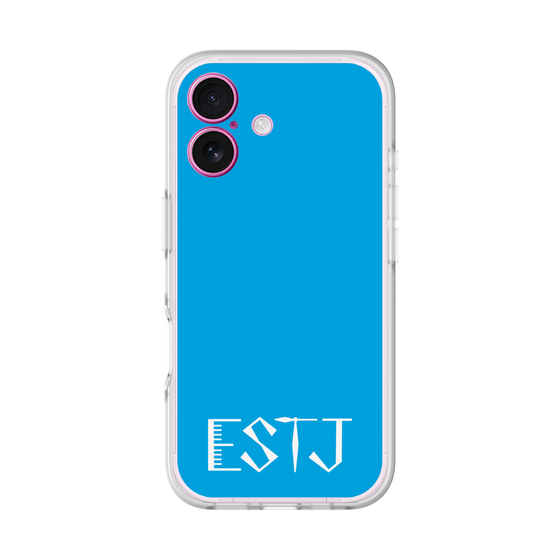 スリムプロテクションプレミアムケース［ オリジナル - ESTJ 幹部 - アルファベット - ブルー ］