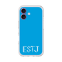 スリムプロテクションプレミアムケース［ オリジナル - ESTJ 幹部 - アルファベット - ブルー ］