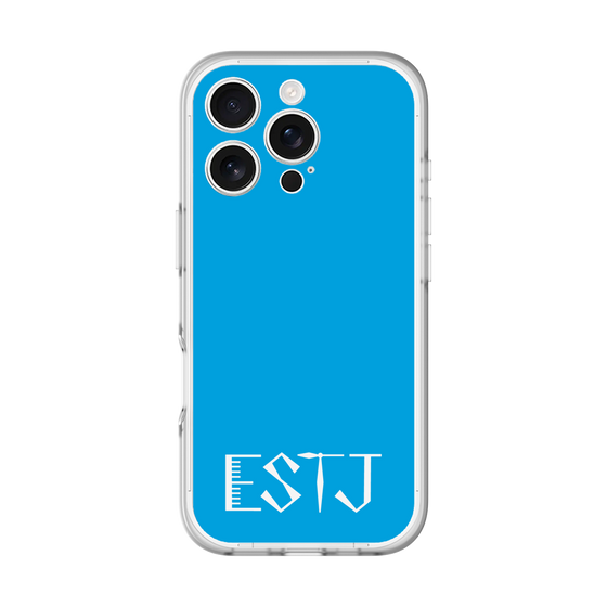 スリムプロテクションプレミアムケース［ オリジナル - ESTJ 幹部 - アルファベット - ブルー ］