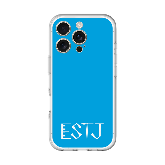 スリムプロテクションプレミアムケース［ オリジナル - ESTJ 幹部 - アルファベット - ブルー ］