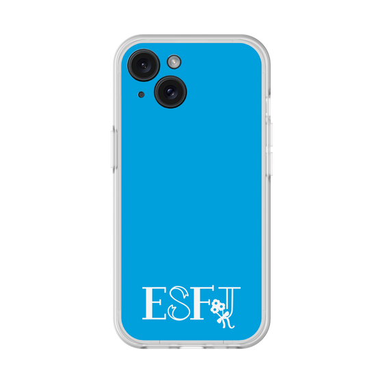 スリムプロテクションプレミアムケース［ オリジナル - ESFJ 領事 - アルファベット - ブルー ］