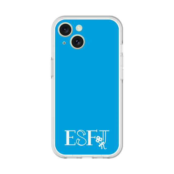 スリムプロテクションプレミアムケース［ オリジナル - ESFJ 領事 - アルファベット - ブルー ］