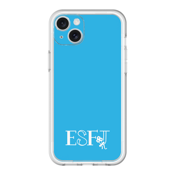 スリムプロテクションプレミアムケース［ オリジナル - ESFJ 領事 - アルファベット - ブルー ］