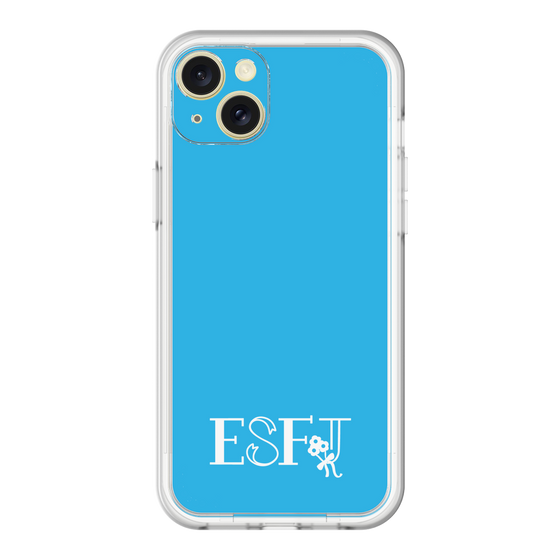 スリムプロテクションプレミアムケース［ オリジナル - ESFJ 領事 - アルファベット - ブルー ］