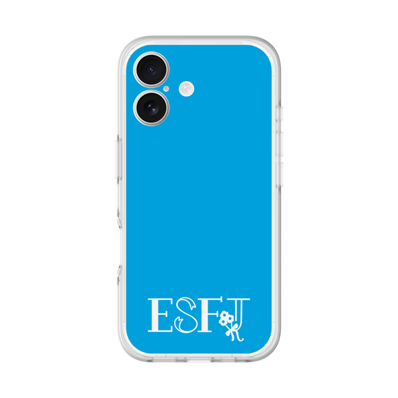 スリムプロテクションプレミアムケース［ オリジナル - ESFJ 領事 - アルファベット - ブルー ］