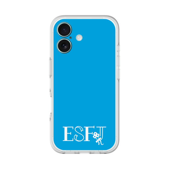 スリムプロテクションプレミアムケース［ オリジナル - ESFJ 領事 - アルファベット - ブルー ］