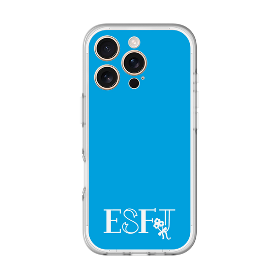 スリムプロテクションプレミアムケース［ オリジナル - ESFJ 領事 - アルファベット - ブルー ］