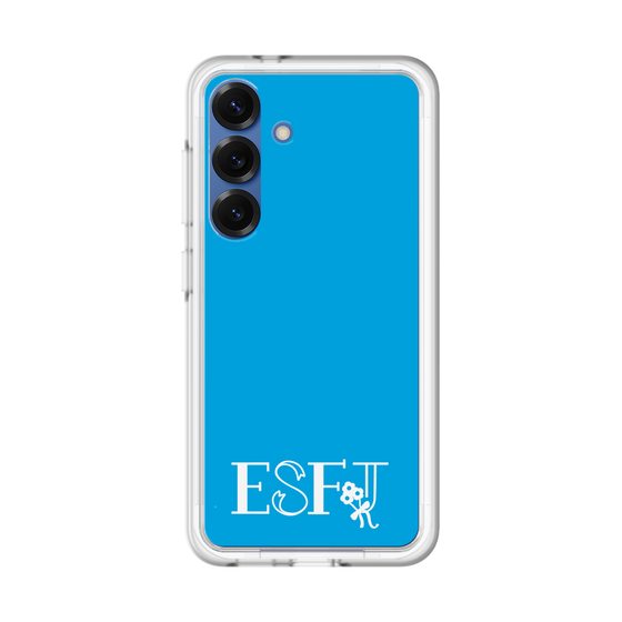 スリムプロテクションプレミアムケース［ オリジナル - ESFJ 領事 - アルファベット - ブルー ］